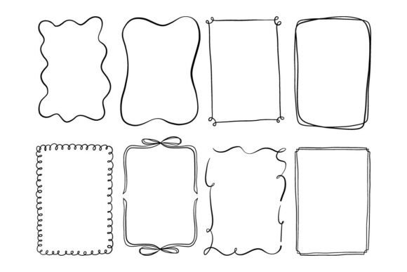 Download Doodle Frame Border Clipart Set - Border Collection
