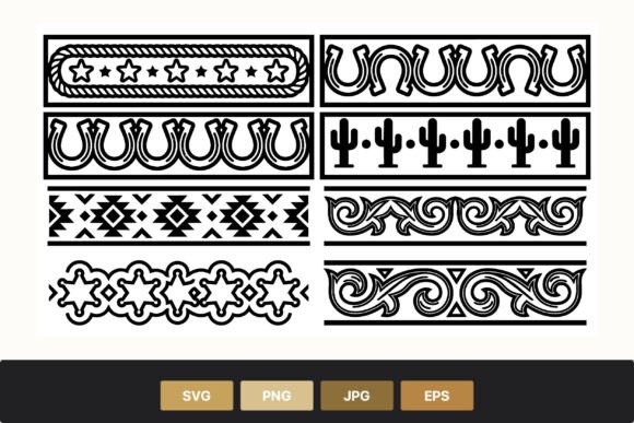 Download Western Style Border Patterns - Border Collection