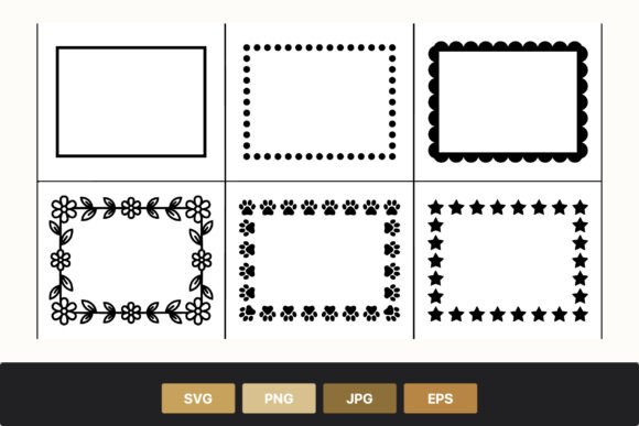Download Black and White Decorative Border Frames - Border Collection