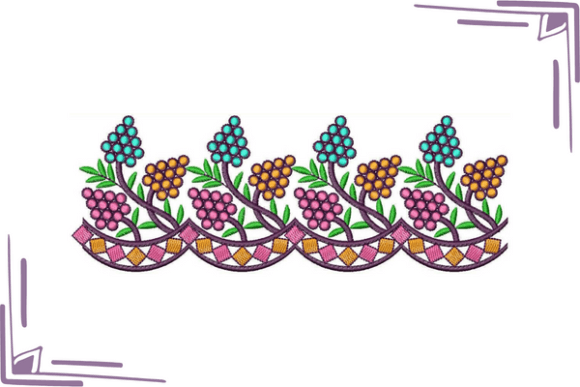 Download Mexican Style Floral Border - Border Collection