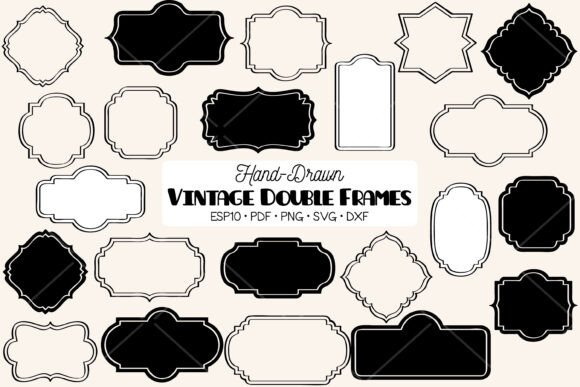Download Vintage Frames Double | Border | Labels - Border Collection