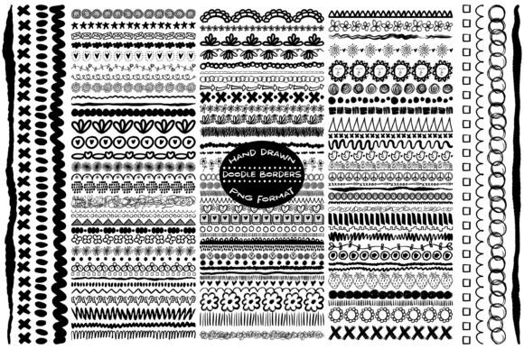 Download Decorative Doodle Borders and Dividers - Border Collection